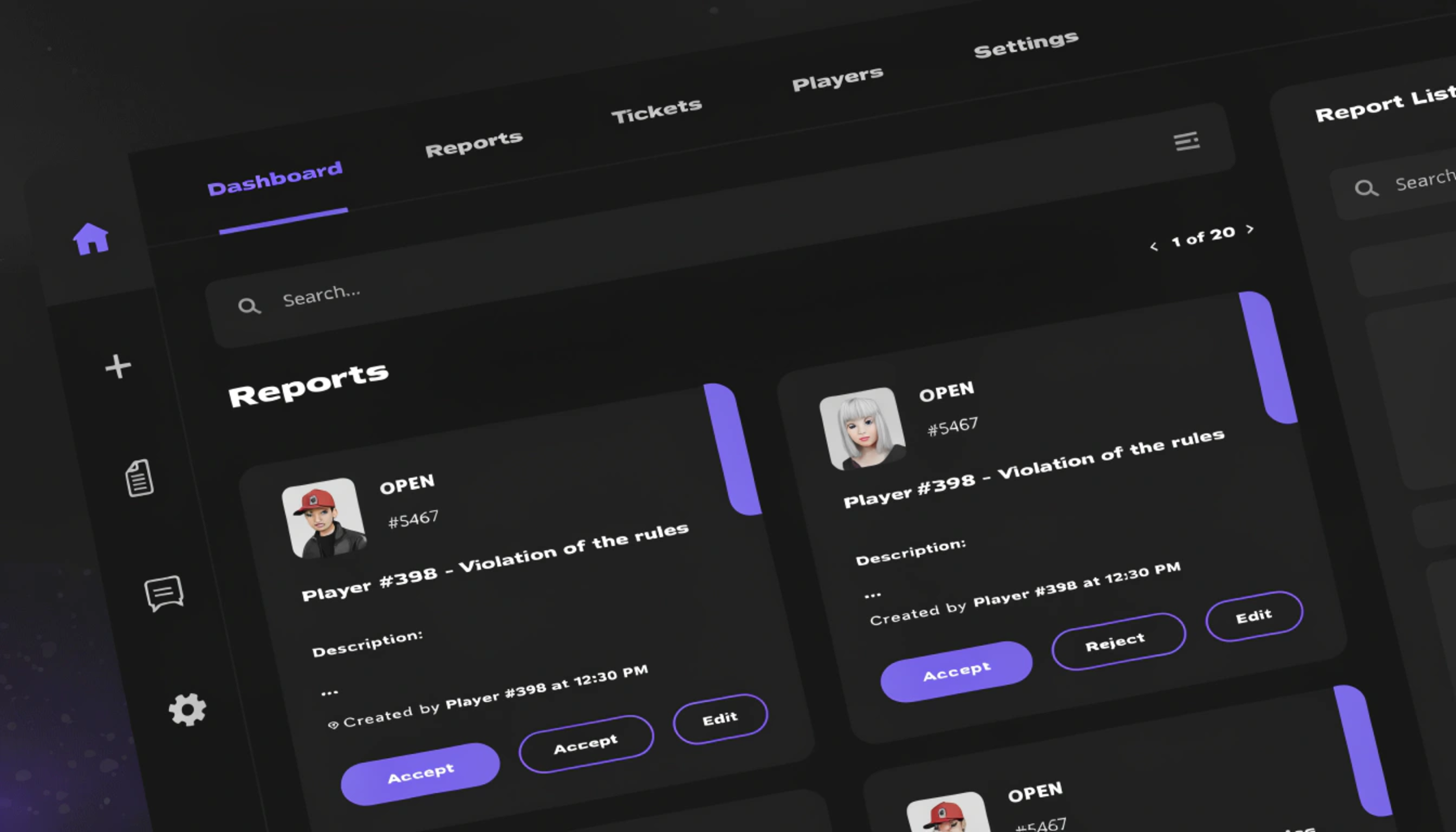 Report Menu
